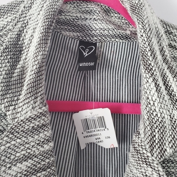 Windsor NWT Black White Coat Large - Picture 5 of 9